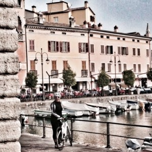 My bike and myself in Desenzano My bike and myself in Desenzano